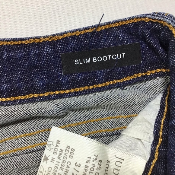 Judy Blue Slim Bootcut Dark Indigo Jeans - Picture 6 of 13